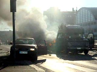 В центре Хельсинки взорвался легковой автомобиль