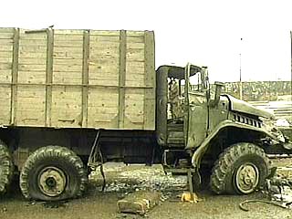 Возле села Радостное грузовик с 26 военнослужащими перевернулся