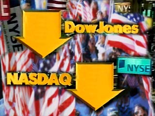 Открытие торгов на Нью-Йоркской фондовой бирже в четверг вновь отмечено падением всех основных фондовых индексов