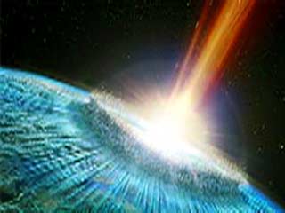 Развитие жизни на Земле замедлилось после ее столкновения с гигантским метеоритом