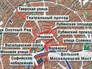 МВД России определило порядок движения автотранспорта в Москве в дни проведения празднеств