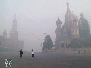 В Москве по-прежнему сохраняется смог, вызванный лесными и торфяными пожарами в Подмосковье