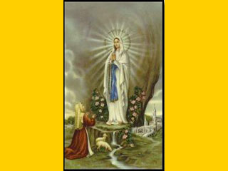 Популярная открытка с изображением чуда Лурдской Божией Матери