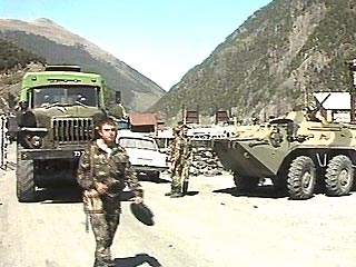 Грузинские военные пропустили российскую автоколонну в Кутаиси