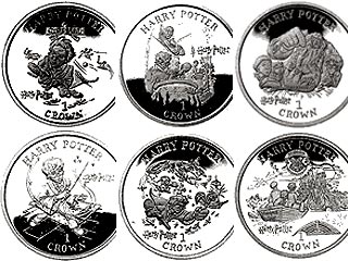 Для граждан острова Мэн выпущены новые монеты с Гарри Поттером