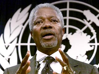 Кофи Аннан заявил, что он по-прежнему ждет реакции Багдада на резолюцию Совета Безопасности ООН о разоружении Ирака