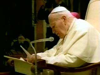 Папа произнес 47-минутную речь, темой которой были гуманитарные общечеловеческие ценности