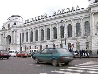 На Киевском вокзале загорелось отделение милиции