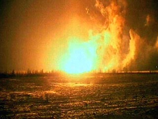 В Вышневолоцком районе Тверской области произошел прорыв и возгорание на газопроводе Торжок-Валдай-Псков