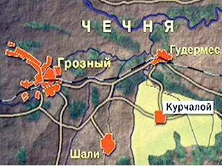 В Чеченской республике неизвестные обстреляли военные комендатуры Шалинского и Курчалоевского районов