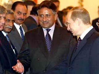 Путин остался доволен ходом и результатами переговоров с Мушаррафом