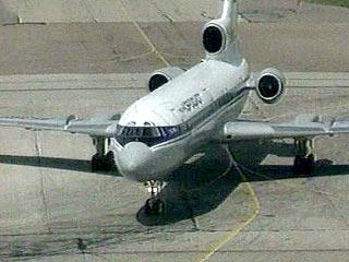В Петербурге приземлился самолет Ту-154, у которого в воздухе отказал двигатель