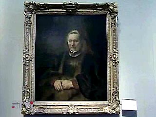 Полотно Рембрандта "Портрет пожилой женщины", написанное художником в 1650-1652 годах, вновь выставлено в Музее изобразительных искусств имени Пушкина