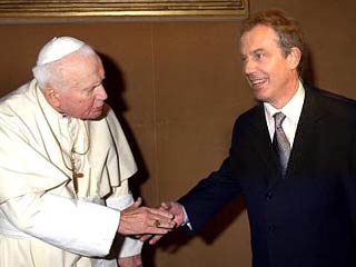 Иракский кризис и разница в подходах к его решению были в центре внимания состоявшейся сегодня в Ватикане встречи Папы Римского Иоанна Павла II и премьер-министра Великобритании Тони Блэра