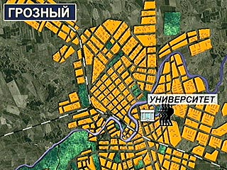 Под минометный огонь попал не Грозненский университет, а педагогический институт, который находится на той же улице Киевской