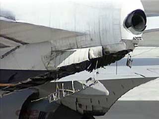 Boeing-747 авиакомпании Singapore Airlines в среду утром потерпел аварию в аэропорту Окленд в Новой Зеландии