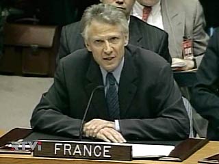 Министр иностранных дел Франции Доминик де Вильпен назвал неприемлемой резолюцию, которую в понедельник представили в Совет Безопасности США, Великобритания и Испания