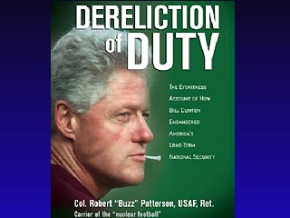 Клинтон не сдал военным свой ключ, поскольку не смог его отыскать. Об этом пишет книге "Нарушение долга: свидетельство очевидца о том, как Билл Клинтон рисковал национальной безопасностью Америки" подполковник Роберт Паттерсон