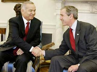 Буш поблагодарил Каримова за поддержку в борьбе с терроризмом
