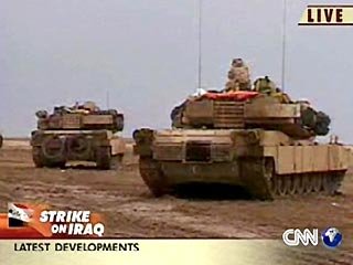 Танковые подразделения морской пехоты США в субботу утром втпупили в решающее сражение за Басру - второй по величине город Ирака