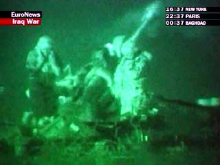 Американские части подвергли мощному артиллерийскому и минометному обстрелу иракские войска под Неджефом