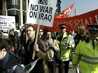 Впервые с начала военной операции в Ираке поддержка британским населением действий союзников под предводительством США сократилась