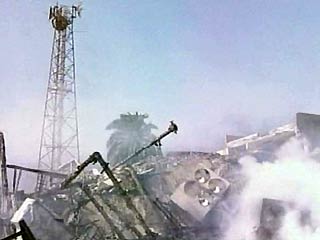 Последствия бомбардировки в Багдаде, 1 апреля 2003 года