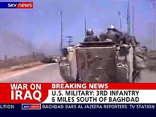 По данным британских военных источников, некоторые части 3-й пехотной дивизии США находятся уже в 10 километрах к югу от Багдада