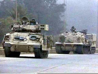 Две тысячи танков и бронемашин переправились через Евфрат и направляются к Багдаду