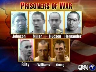 Все семь военнопленных США, освобожденные накануне после 22 дней иракского плена, находятся в нормальном состоянии