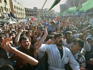 Шииты Ирака протестуют против ареста аятоллы аль-Мударреси