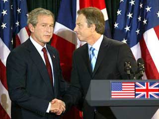 В четверг норвежский парламентарий выдвинул президента США Джорджа Буша и британского премьер-министра Тони Блэра на соискание Нобелевской премии мира за войну в Ираке