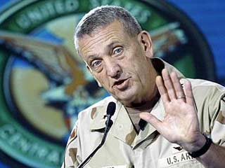 Командующий силами западной коалиции, глава Центрального командования ВС США генерал Томми Фрэнкс объявил сегодня о роспуске партии Баас, правившей в Ираке с 1968 года