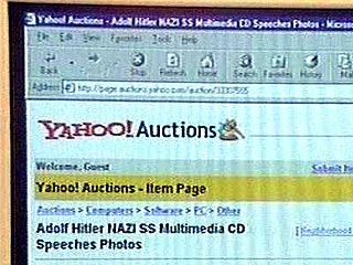 Крупнейшая американская Интернет-компания Yahoo объявила во вторник о намерении прекратить продажу на своих сайтах предметов с нацистской символикой