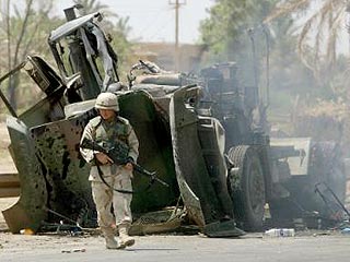 К северу от Багдада уничтожены семь американских бронемашин