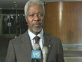 Кофи Аннан потребовал от либерийских повстанцев соблюдать соглашение о прекращении огня