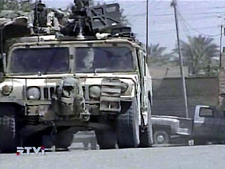 Неподалеку от родного города Саддама Хусейна - Тикрита - на мине подорвался американский военный автомобиль