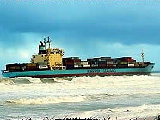 Утечка опасного химического вещества началась на американском судне Sealand Express, которое выброшено на мель во время шторма у южноафриканского порта Кейптаун