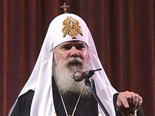 Патриарх Алексий II на Рождественской елке в Государственном Кремлевском дворце