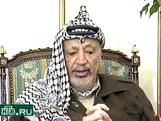 Глава Палестинской национальной администрации Ясир Арафат сегодня вечером прибыл с рабочим визитом в Москву