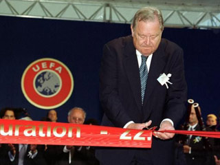 Президент Союза европейских футбольных ассоциаций Леннарт Юханссон
