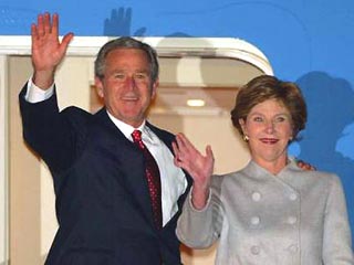Президент США Джордж Буш прибыл с государственным визитом в Великобританию