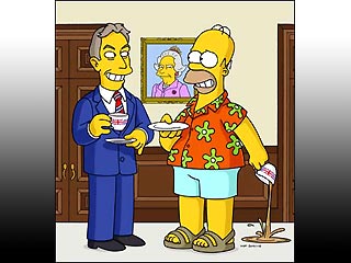 Серия легендарного мультсериала "Симпсоны", в которой появляется Тони Блэр, накануне была показана по американскому телевидению