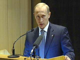 Президент России Владимир Путин в субботу выступил на торжественном собрании, посвященном дню работников органов безопасности