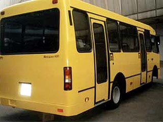 В Днепропетровске в понедельник перевернулся пассажирский микроавтобус "Богдан"