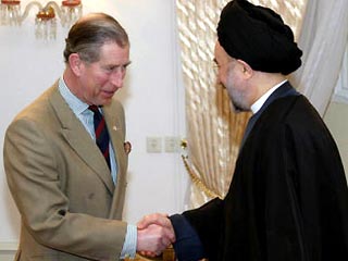 Наследник британского престола встретился в понедельник в Тегеране с президентом Исламской Республики Мохаммадом Хатами