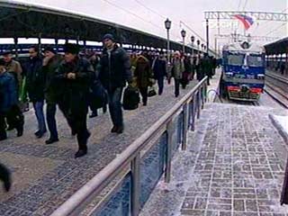 Первый поезд-экспресс по маршруту "Москва-Мытищи" отправился с Ярославского вокзала