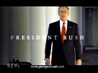 Скандалом обернулось начало трансляции в четверг по американским телеканалам предвыборных агитационных роликов президента США Джорджа Буша