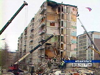 Эпицентр взрыва, разрушившего дом в Архангельске, находился в райне 2-3 этажей