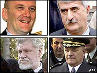 В Загребе обнародовано обвинение в отношении четырех боснийских хорватов, сдавшихся Гаагскому трибуналу